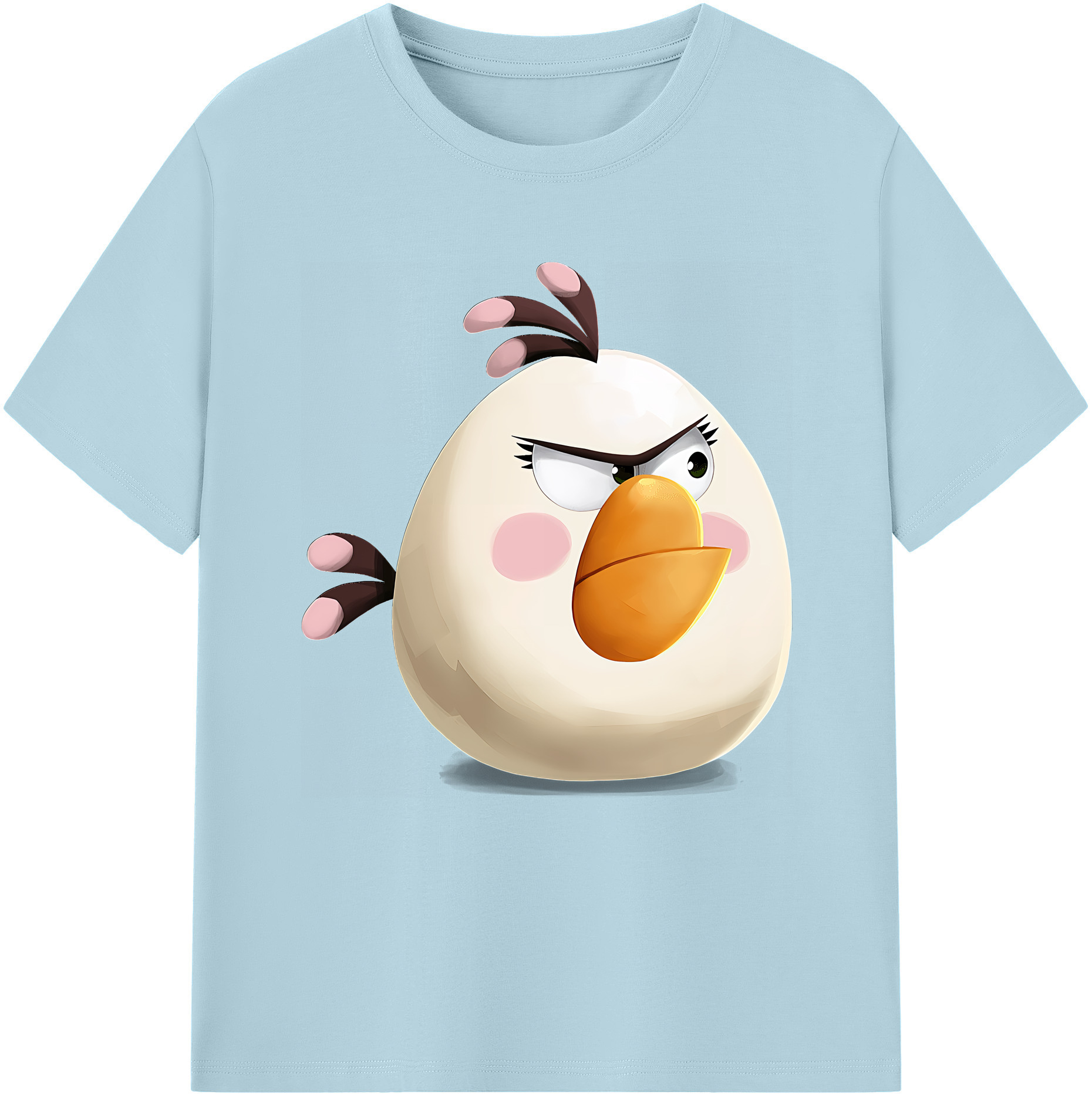 （画像用） Angry Birds アングリーバード 綿100％半袖Tシャツ（フロントプリント）